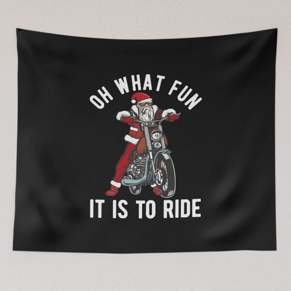 Item preview, Funny Biker Santa Claus Riding a Bike Motorcycle Christmas Gifts  designed and sold by alenaz.