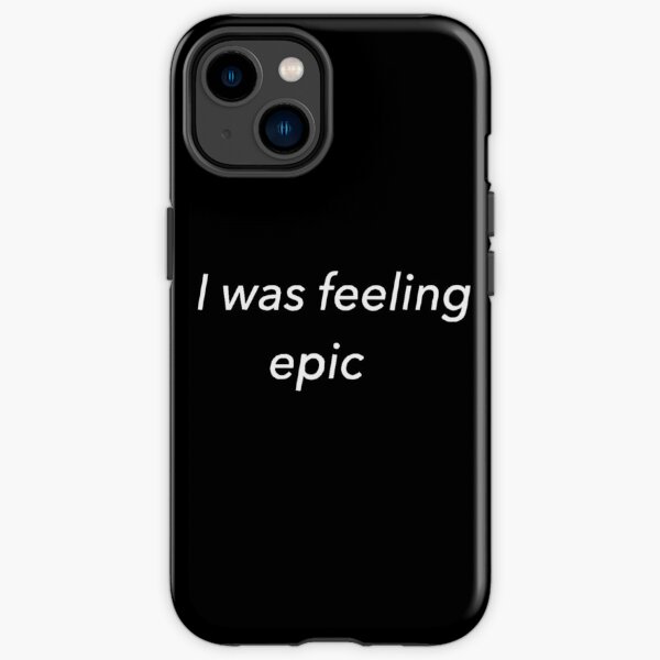 Je me sentais épique (noir) Coque antichoc iPhone