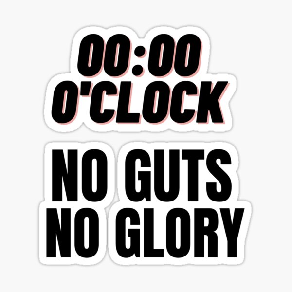 "Zero O clock" Sticker for Sale by theDesignerCat Redbubble