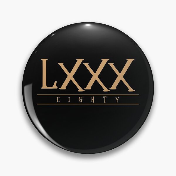 Item preview, LXXX (Eighty) Gold Roman Numerals designed and sold by VicEllisArt.