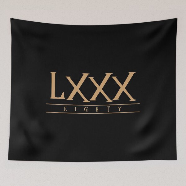 Item preview, LXXX (Eighty) Gold Roman Numerals designed and sold by VicEllisArt.