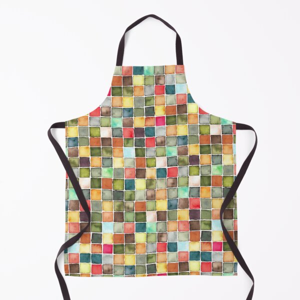 Item preview, Warm Autumn Feels Watercolour Mosaic Squares designed and sold by DilatorySloth.