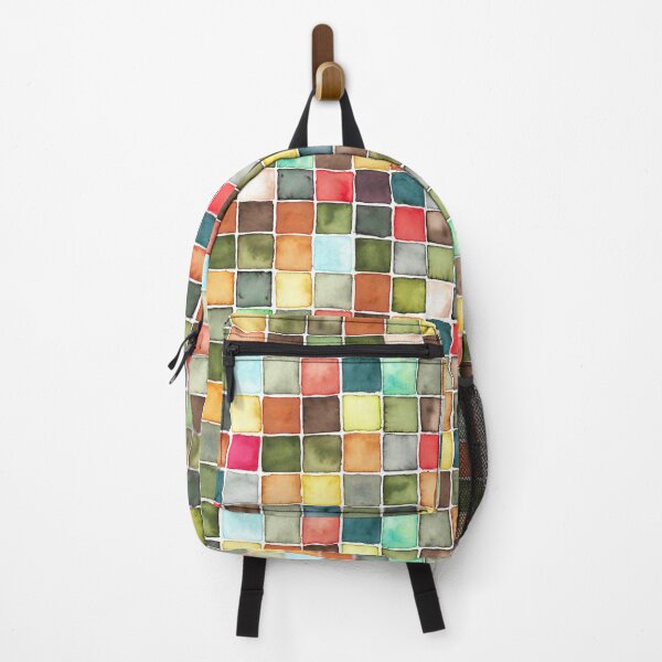 Item preview, Warm Autumn Feels Watercolour Mosaic Squares designed and sold by DilatorySloth.