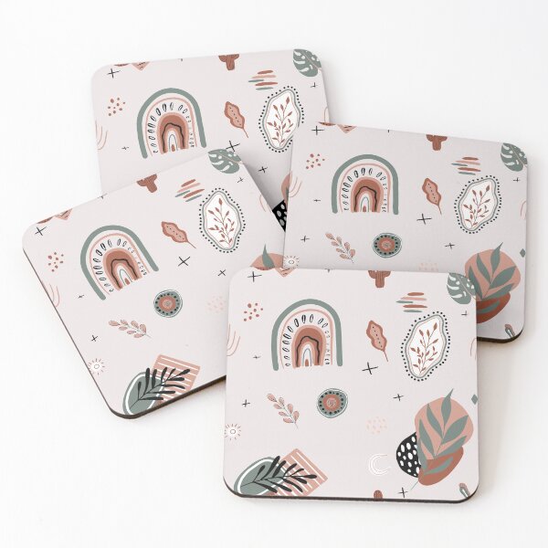 Item preview, Fun terracotta, pink and green pattern designed and sold by ahanks.