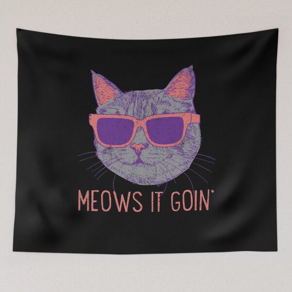 Aperçu de l'œuvre Funny Meows It Goin Cats Cat Cat Owner Cute créée et vendue par DoSt-997.