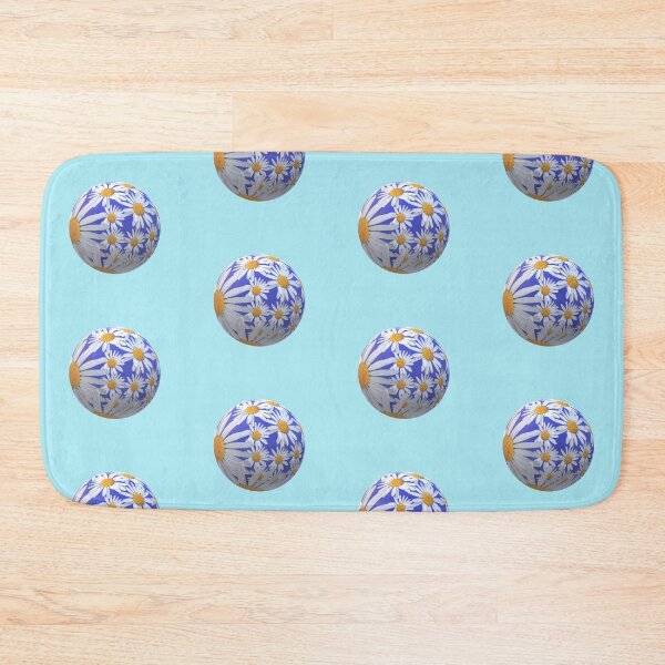 Item preview, ball daisy blue background designed and sold by miaterinka.