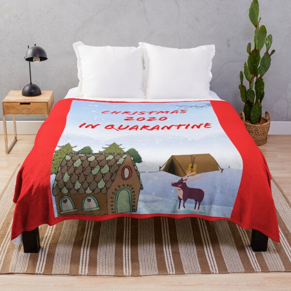 Item preview, Christmas in quarantine illustration with text designed and sold by Sonia dutta_art.