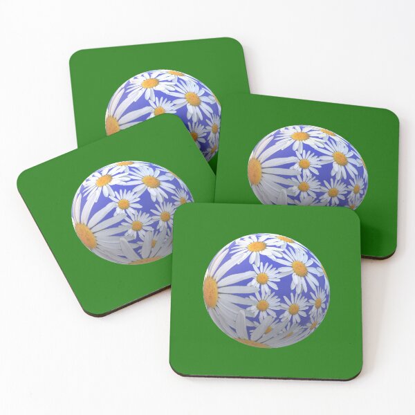 Item preview, ball daisy dark green background designed and sold by miaterinka.
