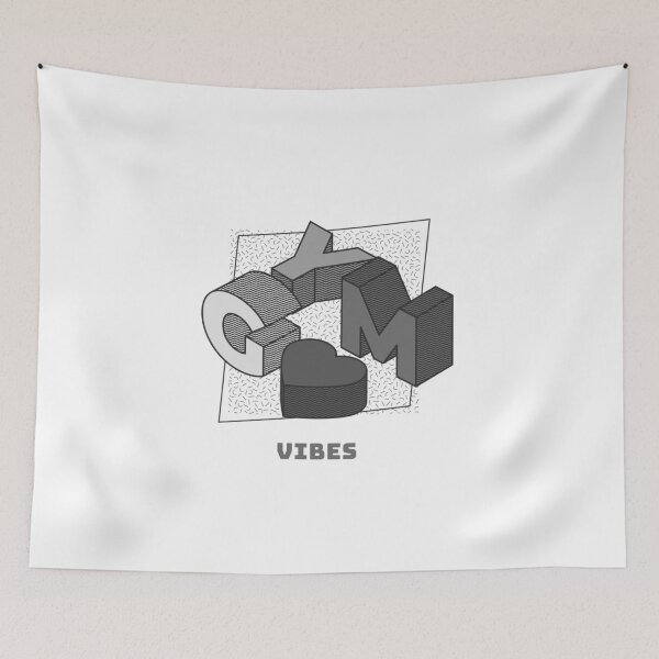 Item preview, GYM Vibes- Isometric Letters designed and sold by joabaj.