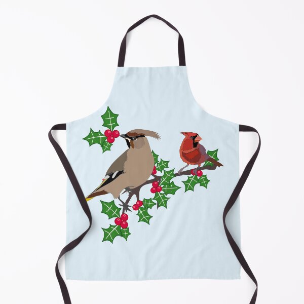 Item preview, Waxwing and cardinal designed and sold by orangerinka.