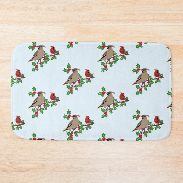 Item preview, Waxwing and cardinal designed and sold by orangerinka.