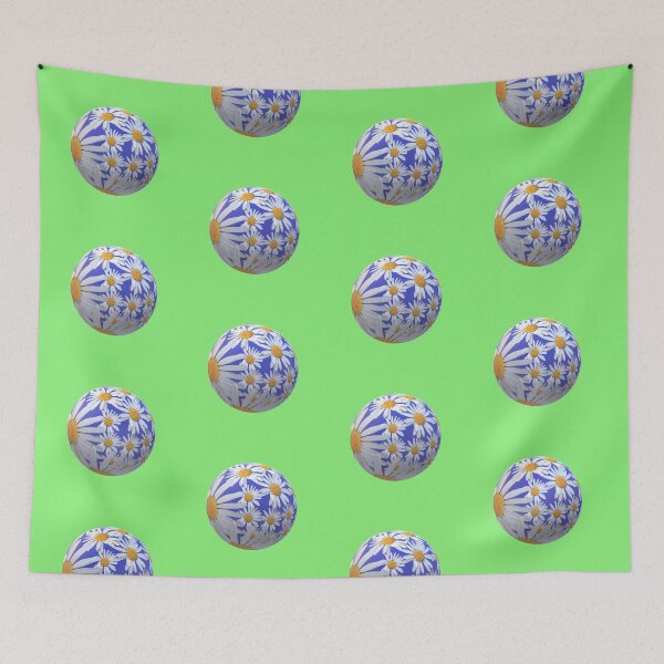 Item preview, ball daisy green background designed and sold by miaterinka.