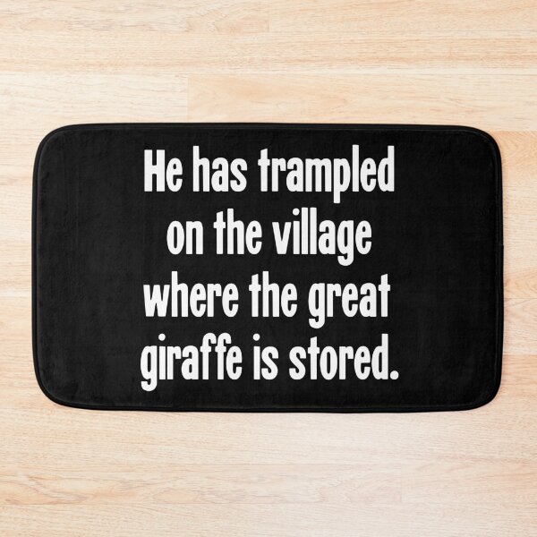 Item preview, He Has Trampled On the Village Where the Great Giraffe Is Stored designed and sold by Good-Looking Corpse.