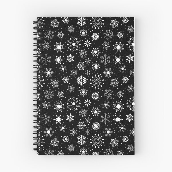 Item preview, Snowflakes on Black Winter Buffalo Plaid Christmas designed and sold by marcek.