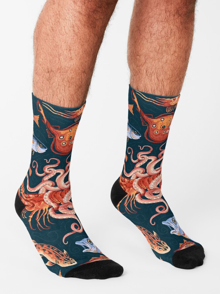 Alternate view of Pompeii Marine Mosaic Socks