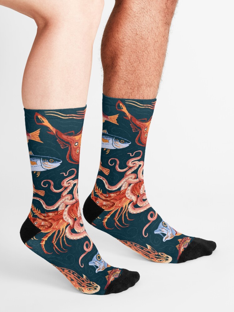 Alternate view of Pompeii Marine Mosaic Socks