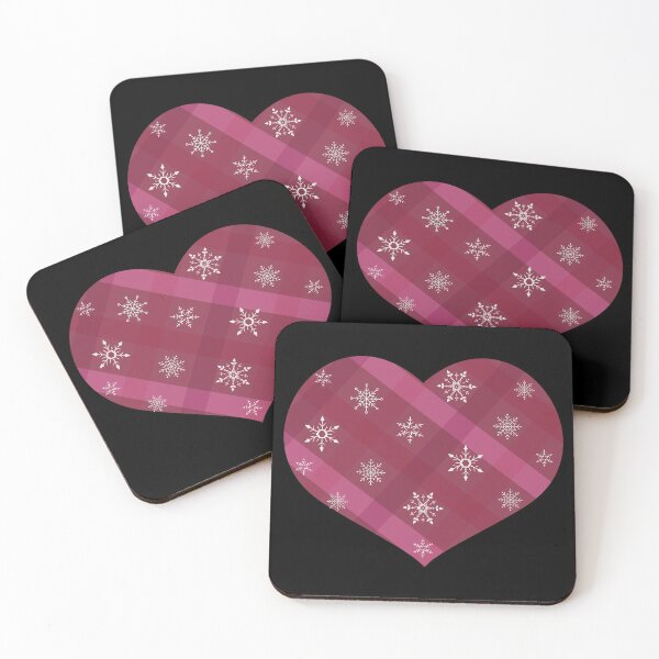 Item preview, Christmas Plaid Snowflake heart designed and sold by Lolas-Creations.