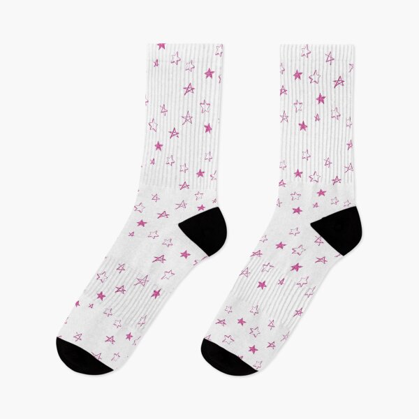 Item preview, Small glitter pink star doodle pattern designed and sold by AdelDa19.