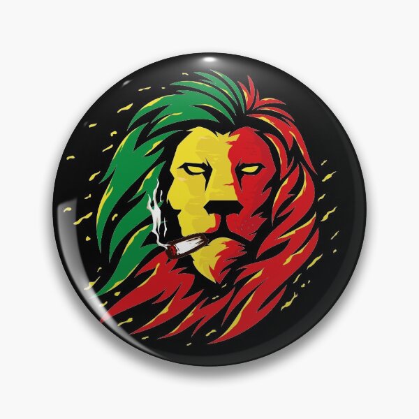 Item preview, Smoking rastafarian lion head designed and sold by buckboy.