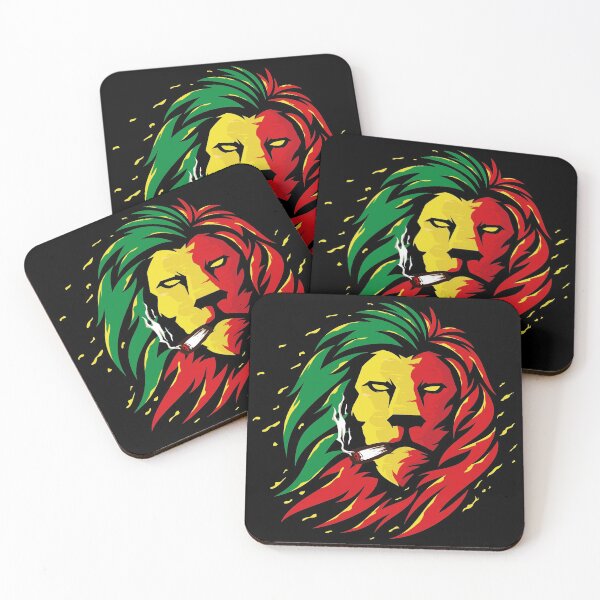 Item preview, Smoking rastafarian lion head designed and sold by buckboy.