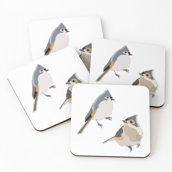 Item preview, Couple of titmouse birds designed and sold by orangerinka.