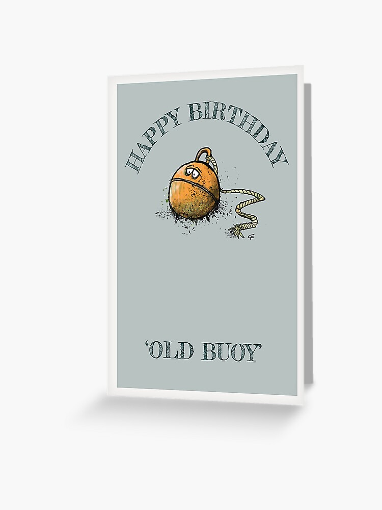 Carte De Vœux Joyeux Anniversaire Ancienne Bouee Par Zealandzest Redbubble