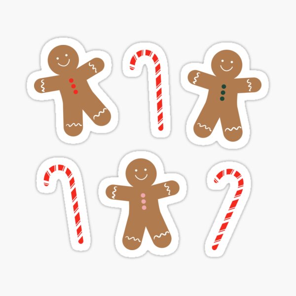 Artikel-Vorschau von Lebkuchenmann + Zuckerstangen-Weihnachtsmuster, designt und verkauft von Lyman Creative Co..