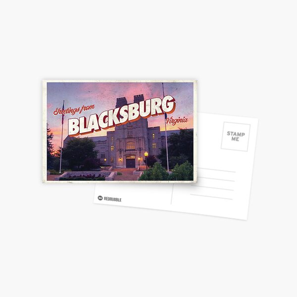 Item preview, Blacksburg Sunset Postcard designed and sold by Alexandra Jones.
