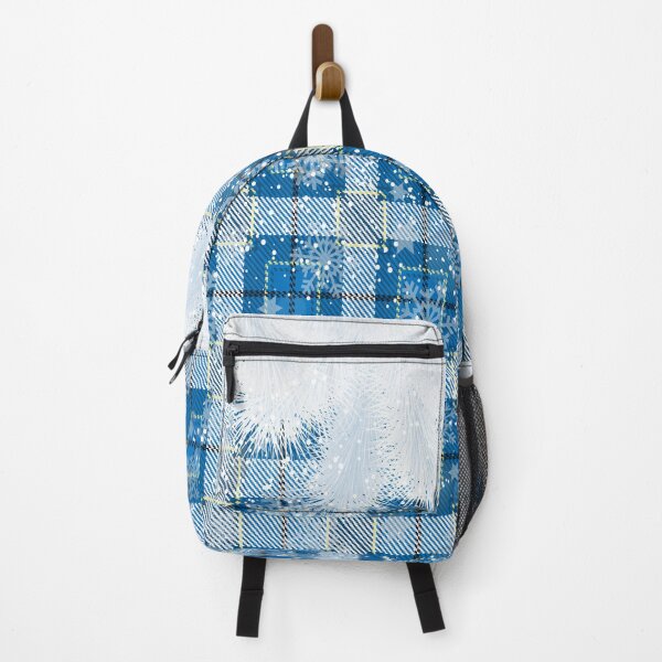 Item preview, Snowflakes on blue Winter Buffalo Plaid Christmas designed and sold by marcek.