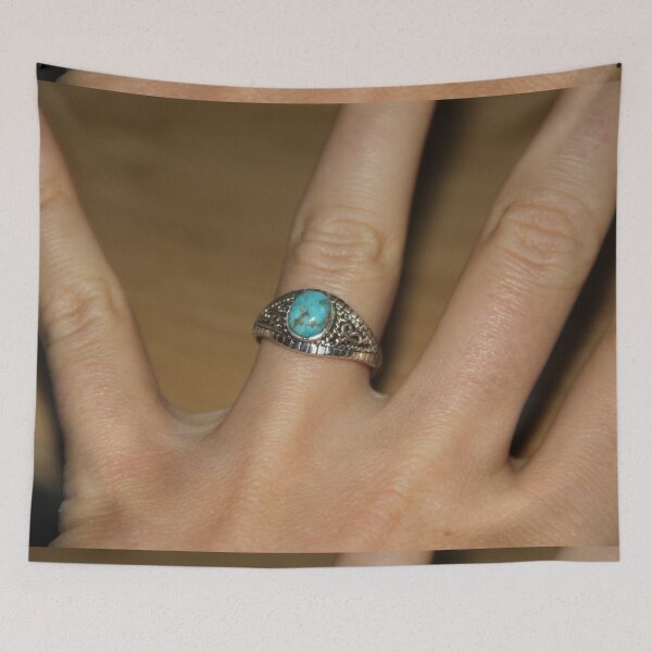 Item preview, Sterling silver and turquoise jewelry designed and sold by EstelleRossetti.