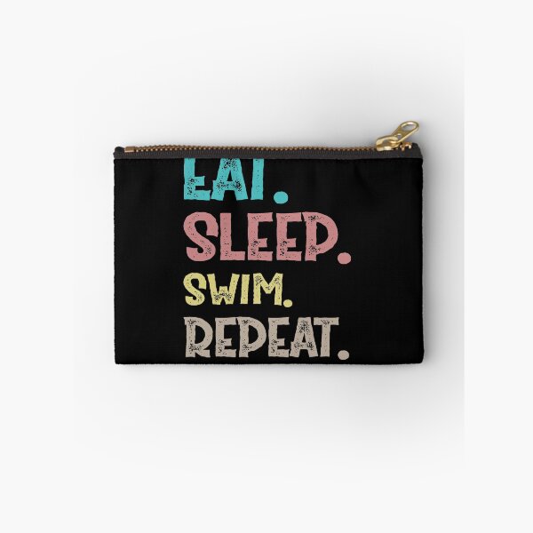 Item preview, eat sleep swim repeat designed and sold by Life Shop.