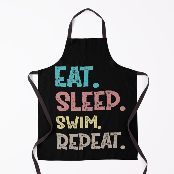 Item preview, eat sleep swim repeat designed and sold by Life Shop.