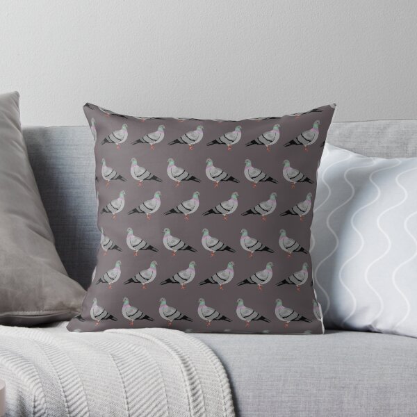 Pigeon walk Throw Pillow