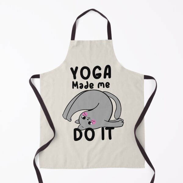 Item preview, Yoga Made Me Do It Cute Cat designed and sold by aoichan3939.