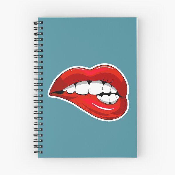 Item preview, Isolated Vector Illustration Sexy Red Biting Lips designed and sold by hasin1992.