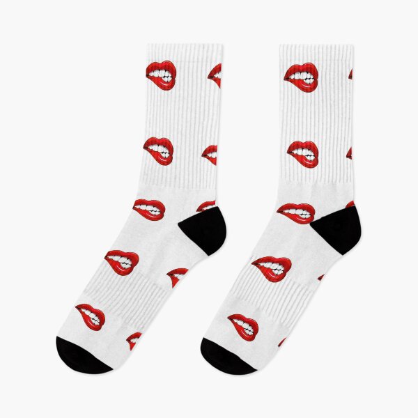 Item preview, Isolated Vector Illustration Sexy Red Biting Lips designed and sold by hasin1992.