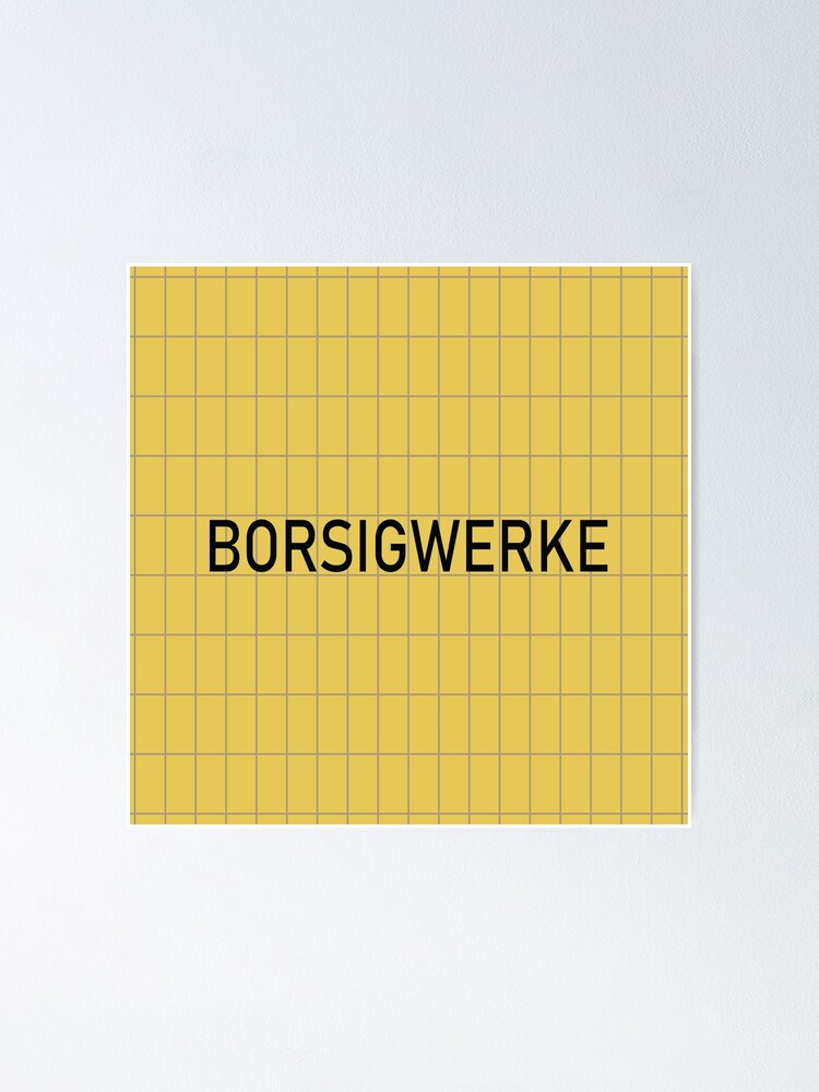 Alternate view of Borsigwerke Station Tiles (Berlin) Poster