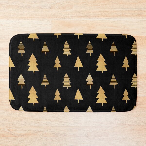 Item preview, Christmas Trees (black background) designed and sold by thelittlebat.