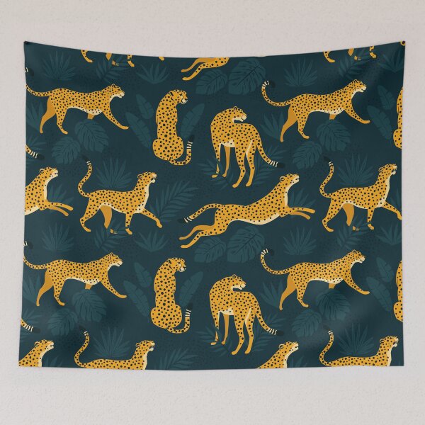 Item preview, Night Cheetah Pattern designed and sold by SeizeTheCat.