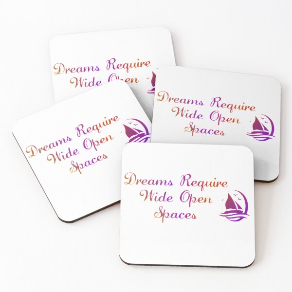 Item preview, Dreams Require Wide Open Space Motivational Quote designed and sold by Mary Riley.