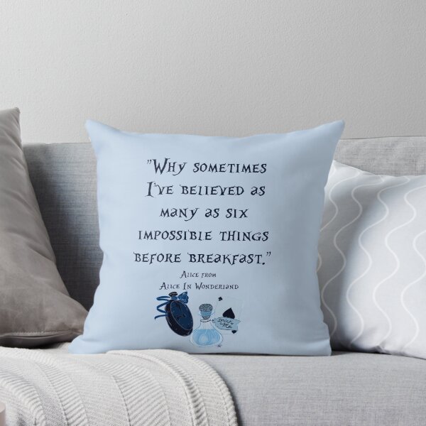 Item preview, Alice In Wonderland 6 impossible things quote designed and sold by E-Ocasio.