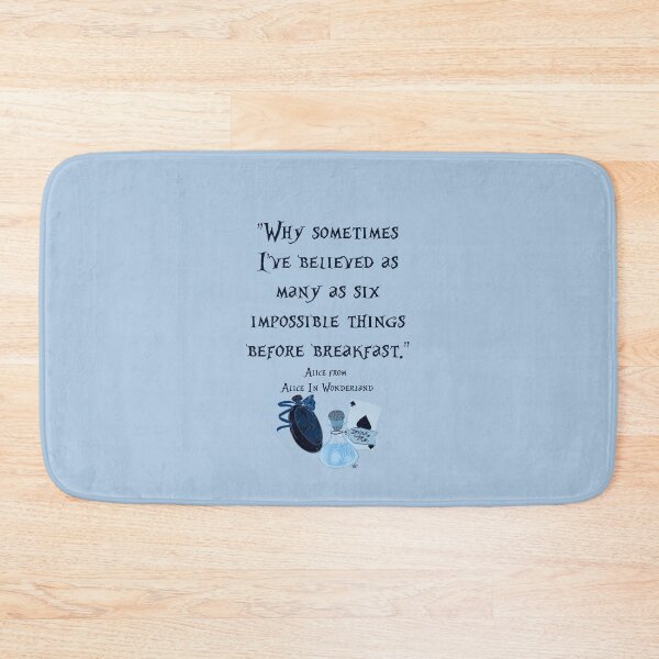 Item preview, Alice In Wonderland 6 impossible things quote designed and sold by E-Ocasio.