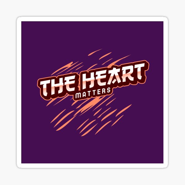 The Heart Matters Brand Sticker