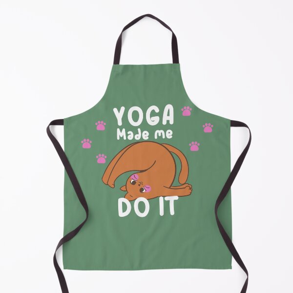 Item preview, Yoga Made Me Do It Cute Cat designed and sold by aoichan3939.