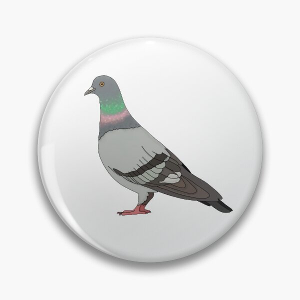 Item preview, pigeon walk 2020, blue background designed and sold by Naty Design Prague.