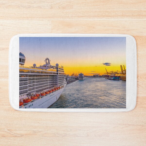 Item preview, MSC Fantasia Cruise Ship in Barcelona Port designed and sold by debbieannpowell.