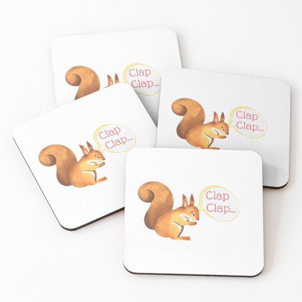 Item preview, Clap Clap - Squirrel designed and sold by ActRightToday.