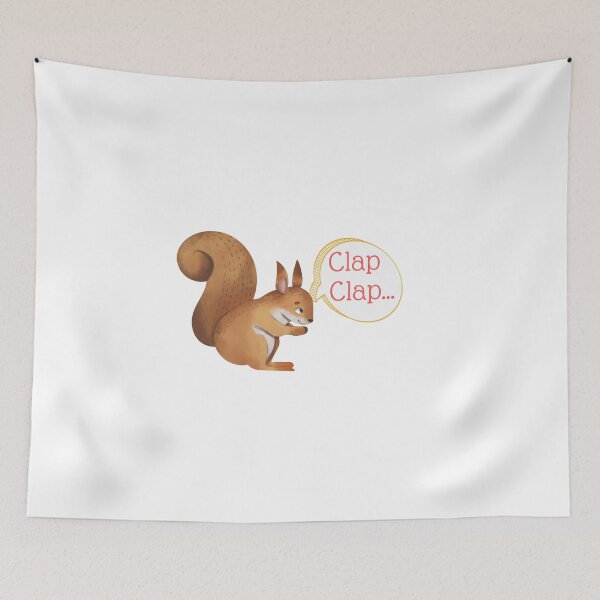 Item preview, Clap Clap - Squirrel designed and sold by ActRightToday.