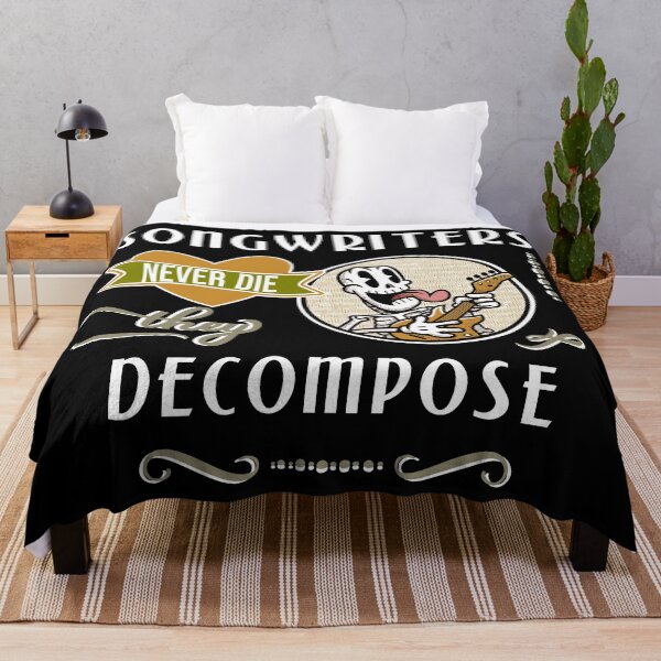 Item preview, Songwriters never die - they decompose! | Funny retro musician pun designed and sold by DeliriousSteve.