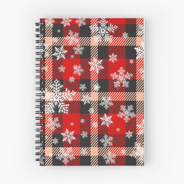 Item preview, Snowflakes on Red Black Winter Buffalo Plaid Christmas designed and sold by marcek.